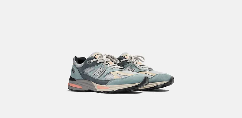 New Balance 991 MiUK Silver Blue Turbulence (U991SG2)