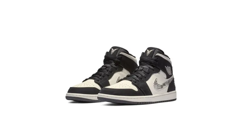Jordan 1 Mid Equality (2019) Black/Black-Sail-Wolf Grey (852542-010)