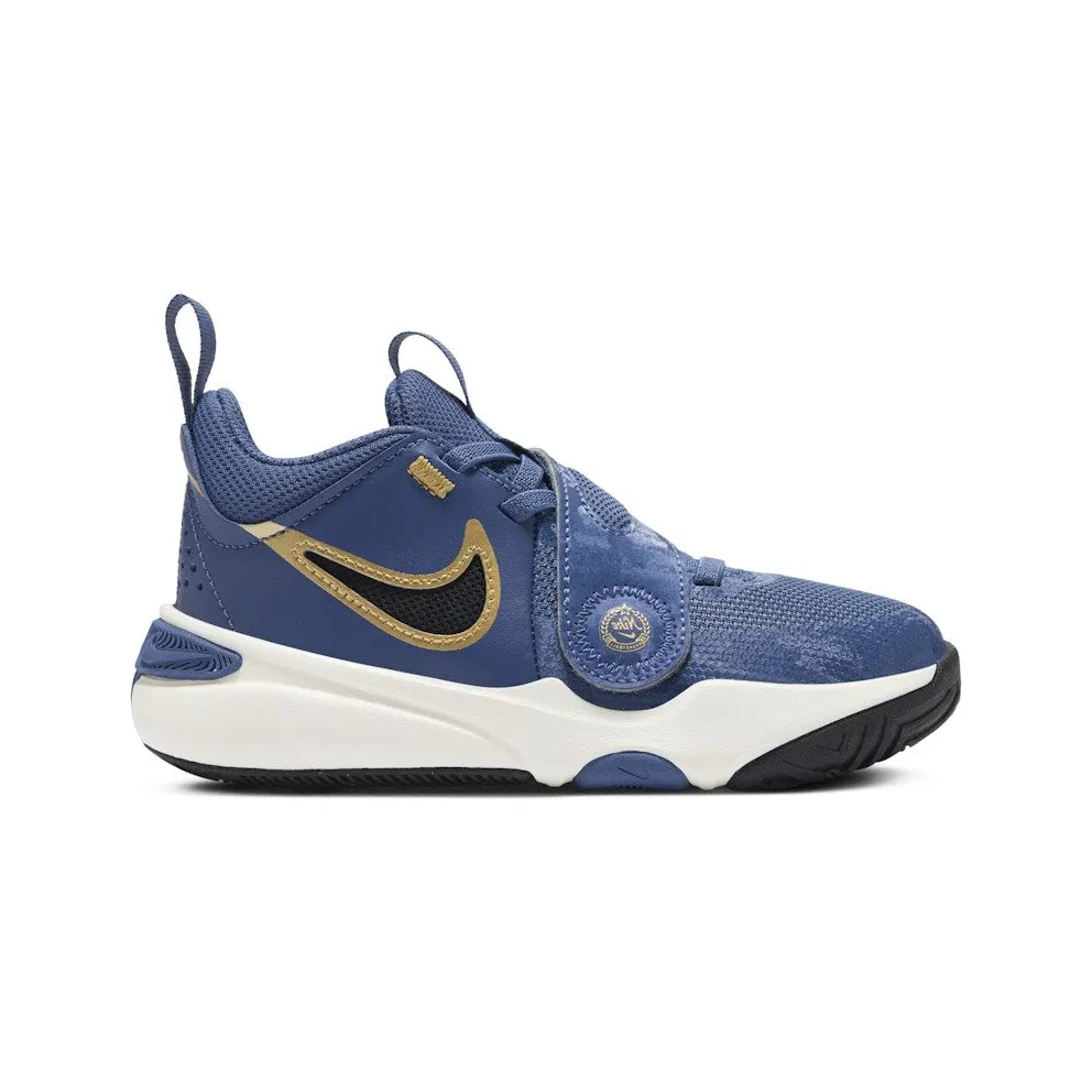 Nike Team Hustle D 11 Mystic Navy Pale Ivory Metallic Gold Black (FZ7296-400)