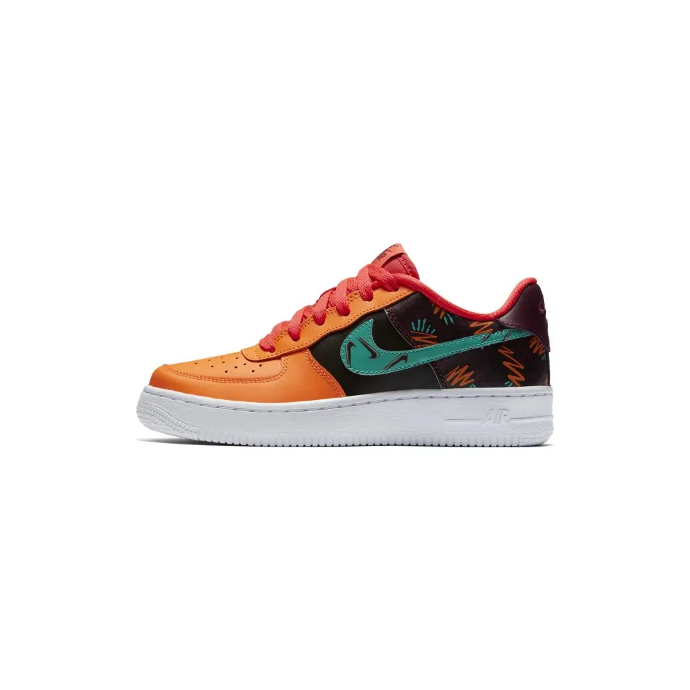 Nike Air Force 1 Low What The 90s (GS) Bordeaux/Hyper Jade-Total Orange-Black (AT3407-600)
