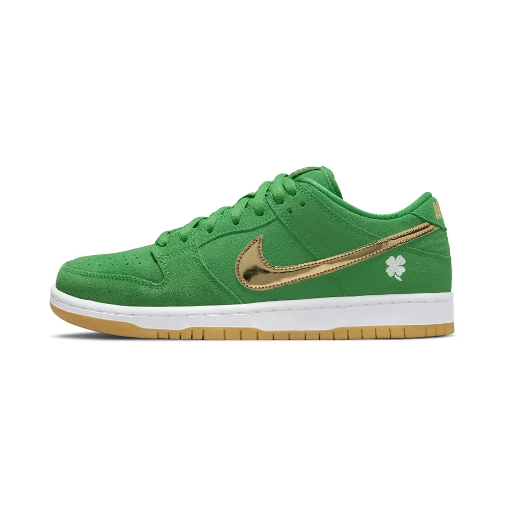 Nike SB Dunk Low Pro St. Patricks Day – “Green / White / Black / Gold” (BQ6817-303)