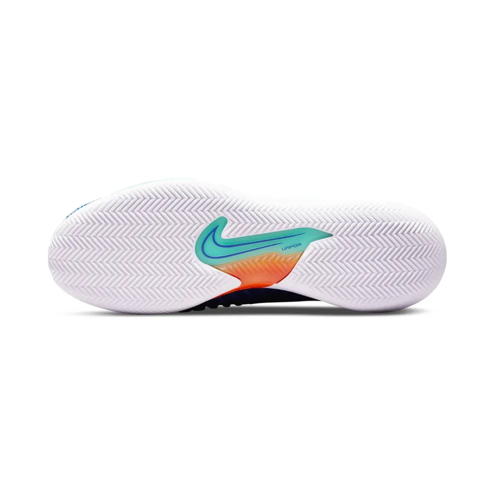 NikeCourt React Vapor Nxt (gravel) “Deep Royal Blue / Dynamic Turquoise / Magma Orange / White” (CV0726-414)
