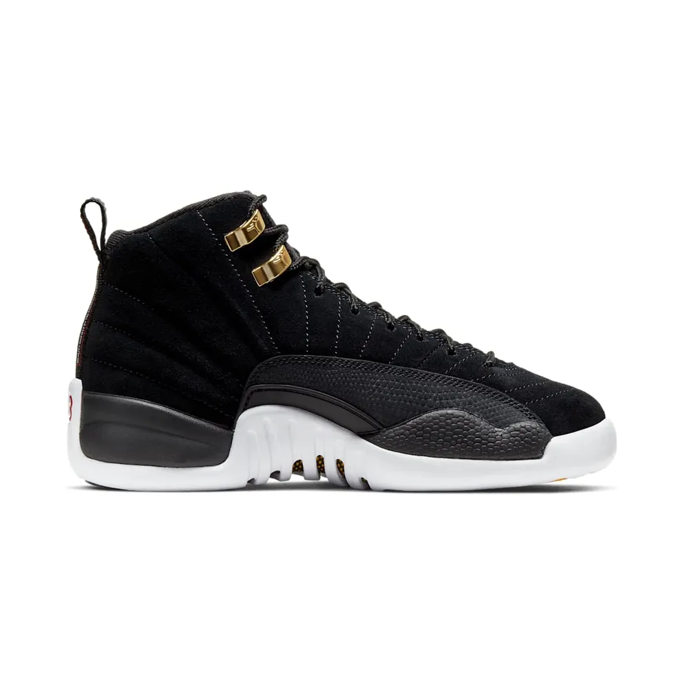Jordan 12 Retro Reverse Taxi (GS) Black/White-Taxi-Black (153265-017)