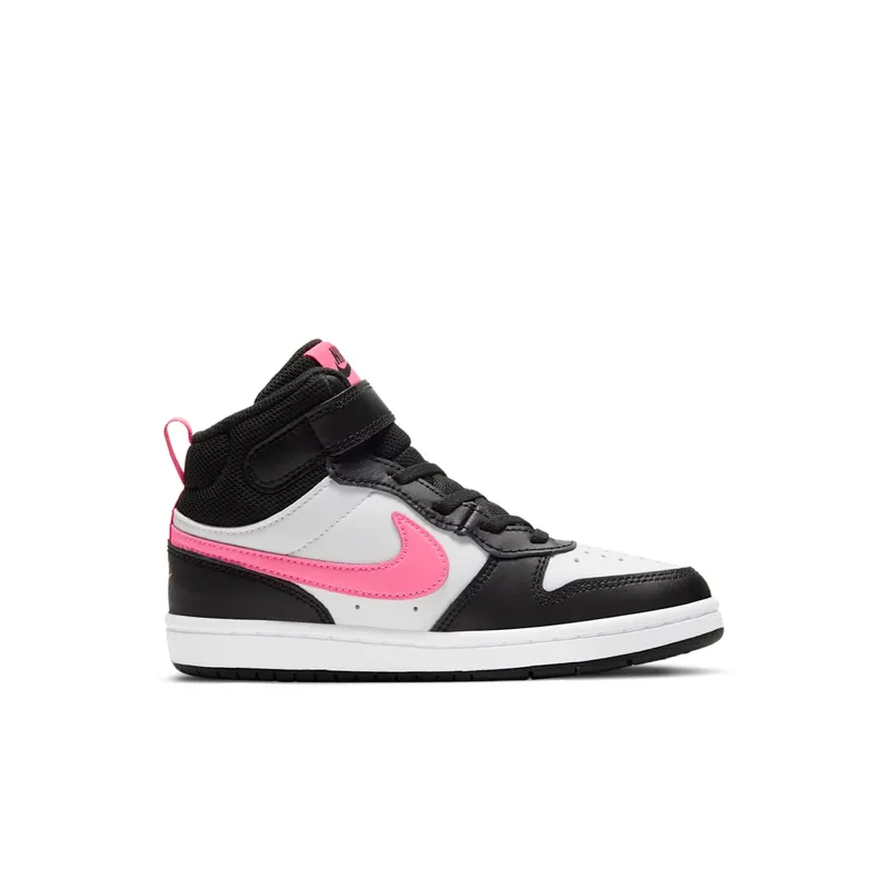 Nike Court Borough Mid 2 Black White Sunset Pulse (CD7783-005)