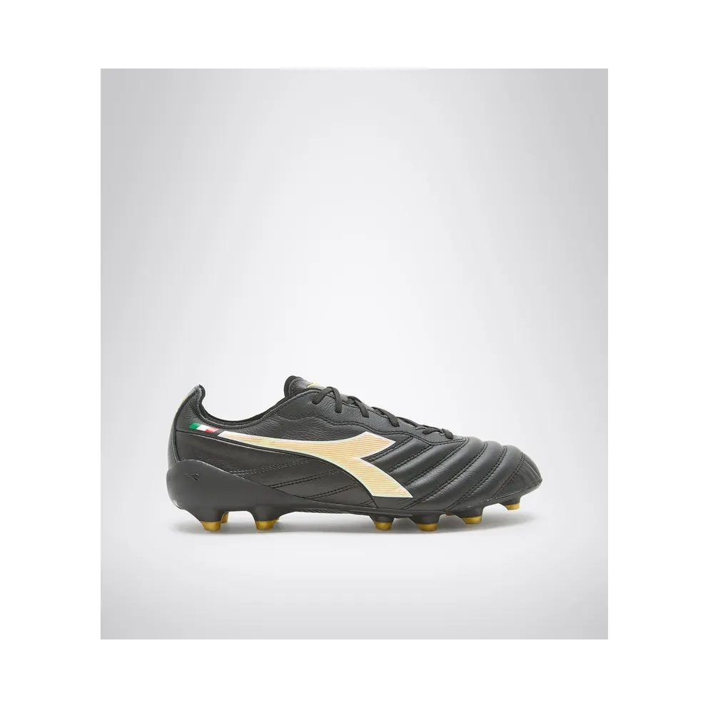 Diadora Brasil Elite2 Tech Made in Italy LPX FG Black Gold (101.178799 C0893)