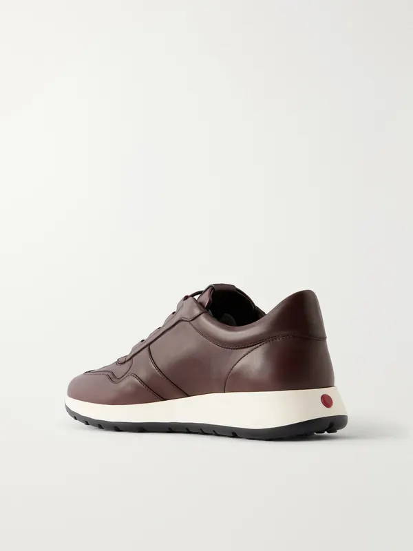 Tod’s Paneled Leather Sneakers Dark brown (XXM79K0IP51THC) (4)