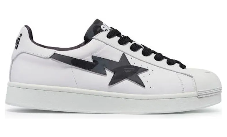 A Bathing Ape Skull Sta White Black (1J20191007-BLK)