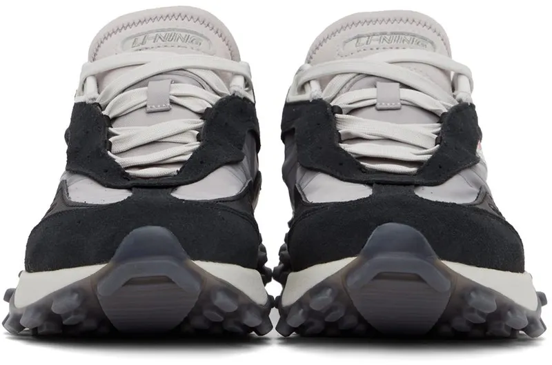 Li-Ning Black & Grey Super Light Ace Sneakers (ARYR025-4K)