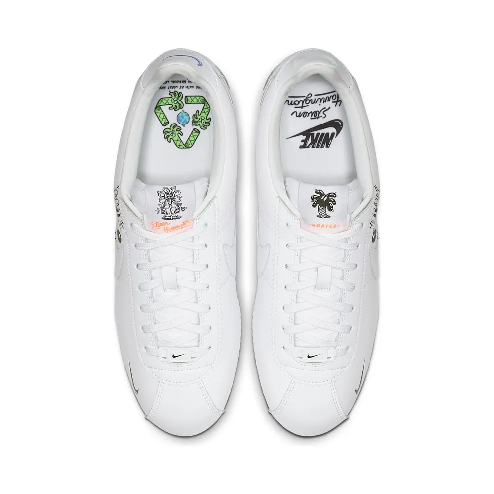 Nike Cortez Flyleather Steve Harrington Earth Day (2019) White/White-White (CI5548-100)
