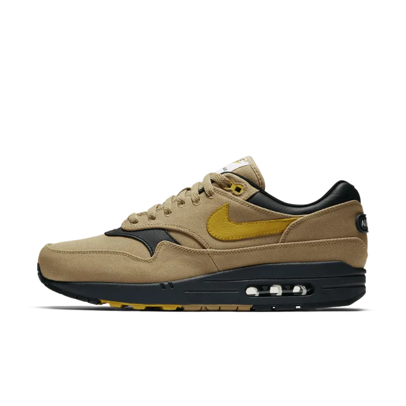 Nike Air Max 1 Air Max 93 Logo Elemental Gold Elemental Gold/Mineral Yellow-Black-White-Anthracite-Ale Brown (875844-700)