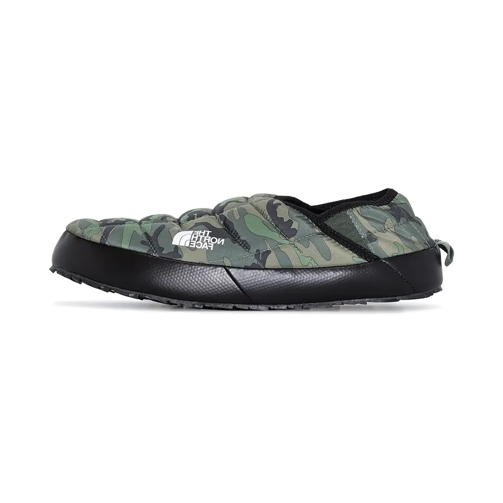 The North Face Thermoball Traction Mules V “Thyme Brushwood Camo Print / Thyme” (NF0A3UZN33U)