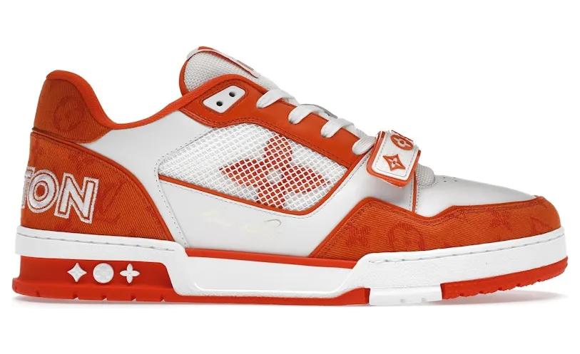 Louis Vuitton Trainer Monogram Denim Orange (1A9ZD6 / 1A9ZBO)