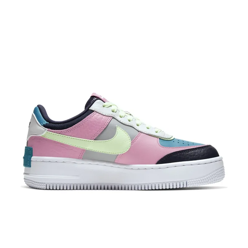 Nike WMNS Air Force 1 Shadow Barely Volt Oracle Aqua (2020) (CK3172-001)
