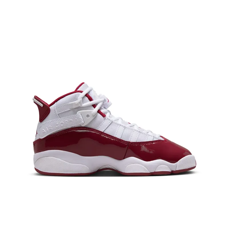 Jordan 6 Rings GS “White Team Red” (323419-165)