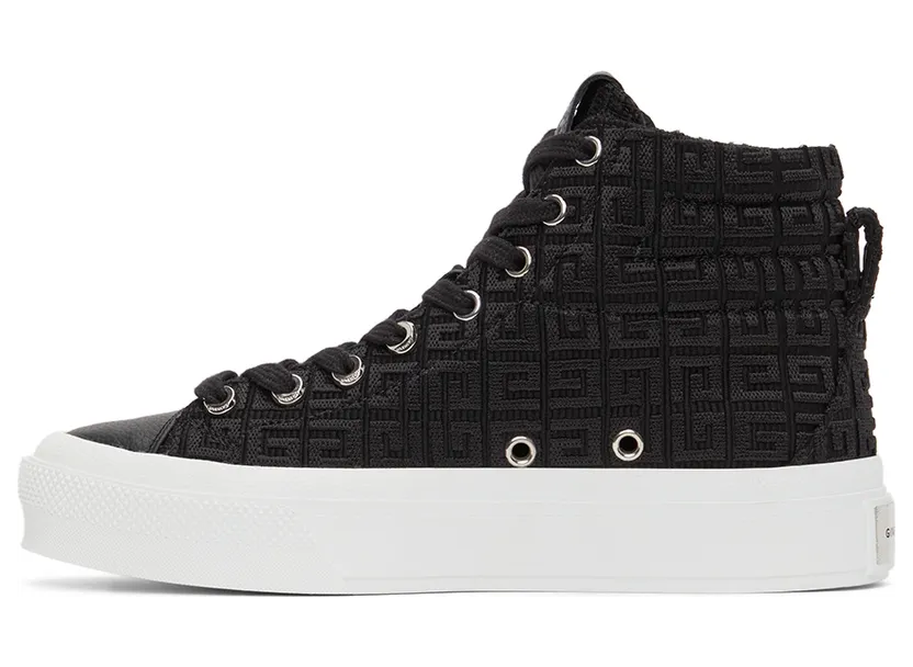 Givenchy Black 4G City High Sneakers (BE0025E19R001) (3)