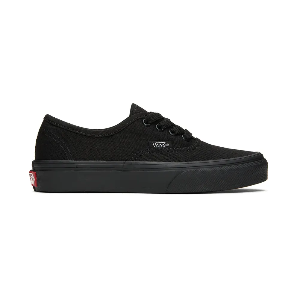 Vans Kids Black Authentic Little Kids Sneakers (VN000WWXENR1)