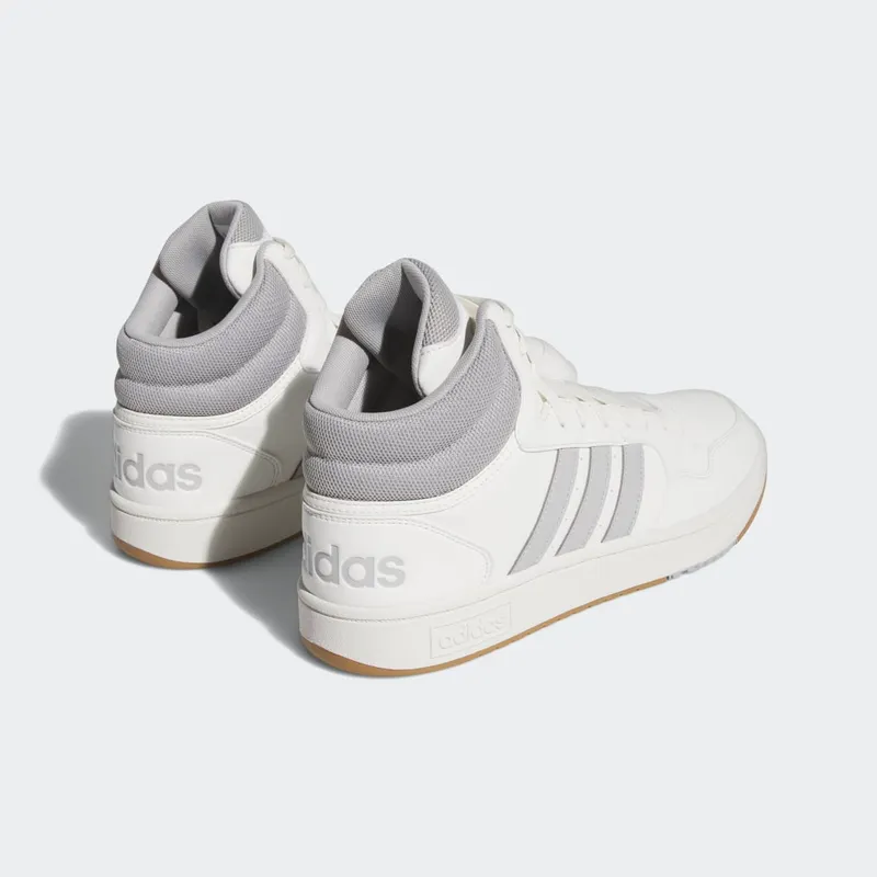 adidas Hoops 3.0 Mid Lifestyle Basketball Classic Vintage Core White / Grey Two / Gum (IG5568)