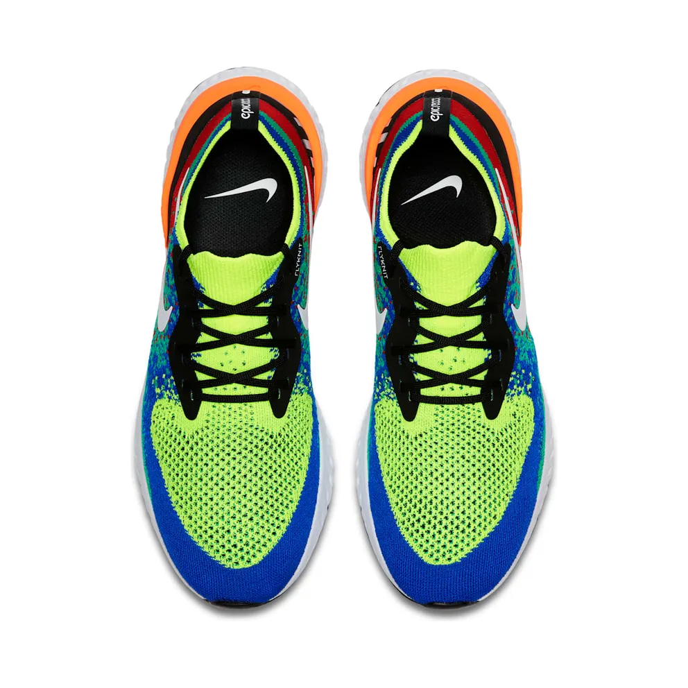 Nike Epic React Flyknit Belgium Volt/White-Racer Blue-Clear Emerald (AT0054-700)