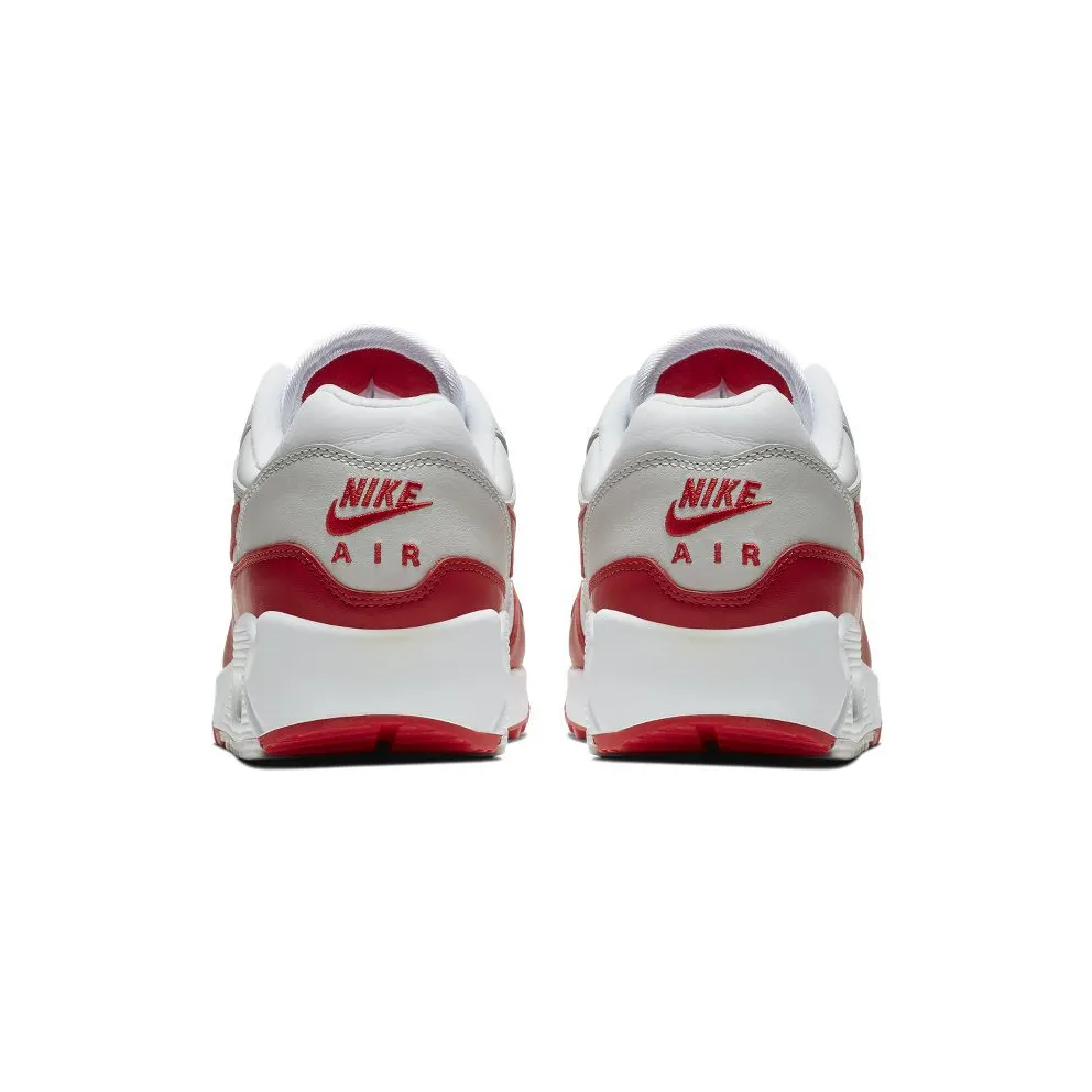 Nike Air Max 90/1 White University Red (W) White/University Red-Neutral Grey-Black (AQ1273-100)