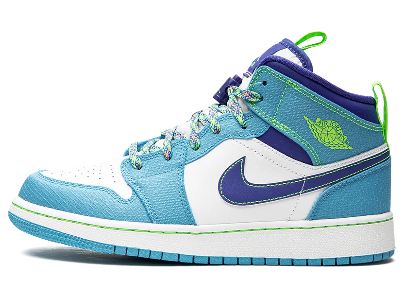 Jordan 1 Mid Sprite Blue (GS) (DA8010-400)