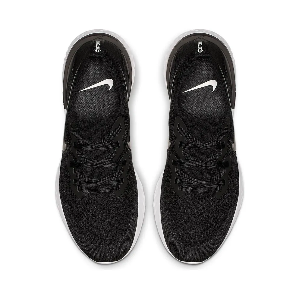 Nike Epic React Flyknit 2 Black White (W) Black/Black-Gunsmoke (BQ8927-002)