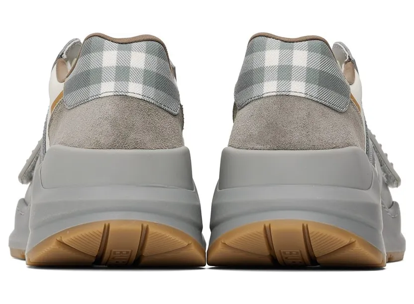 Burberry Gray Check Grey/Camel Check (8060175) (2)