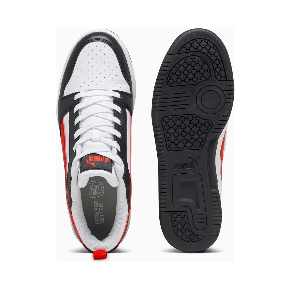 Puma Rebound V6 Laag White/Black/Red (392328-04)