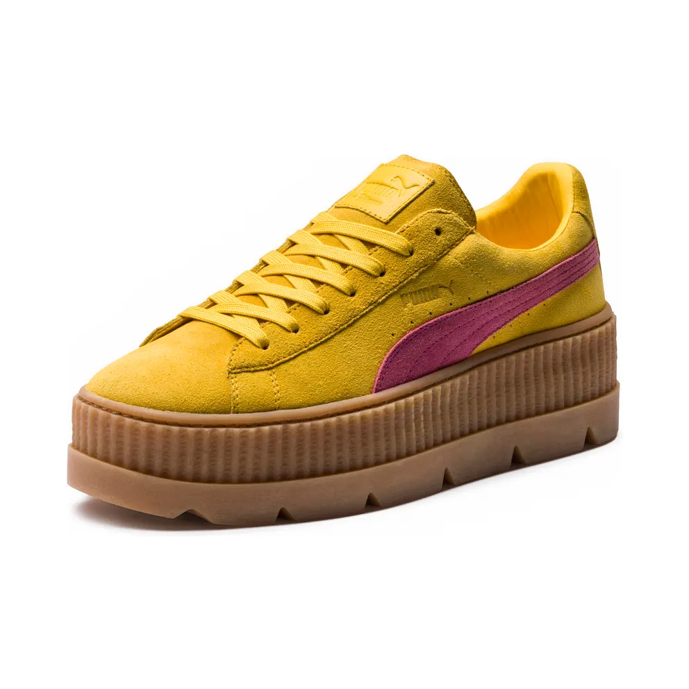 Puma Cleated Creeper Rihanna Fenty Suede Lemon (W) Lemon/Carmine Rose-Vanilla Ice (366268-03)