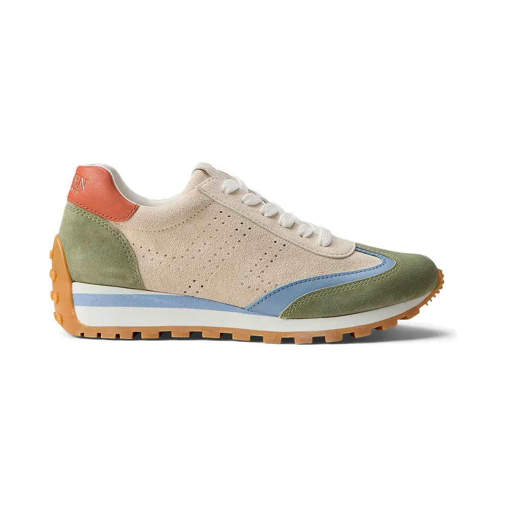 Lauren-ftw sneaker Sand / Light Blue / Kiwi (802P15840-005)