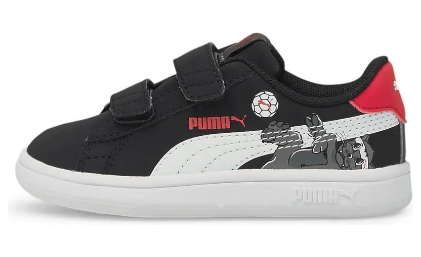 Puma Smash v2 Lil V Babys’ Wit/Zwart (380905-02)