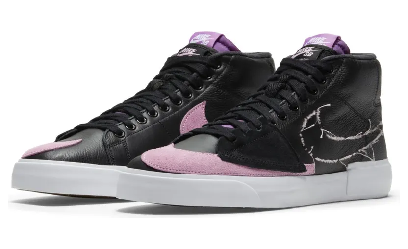 Nike SB Zoom Blazer Mid Edge Skateboardschuh – Schwarz Schwarz (DA2189-002)