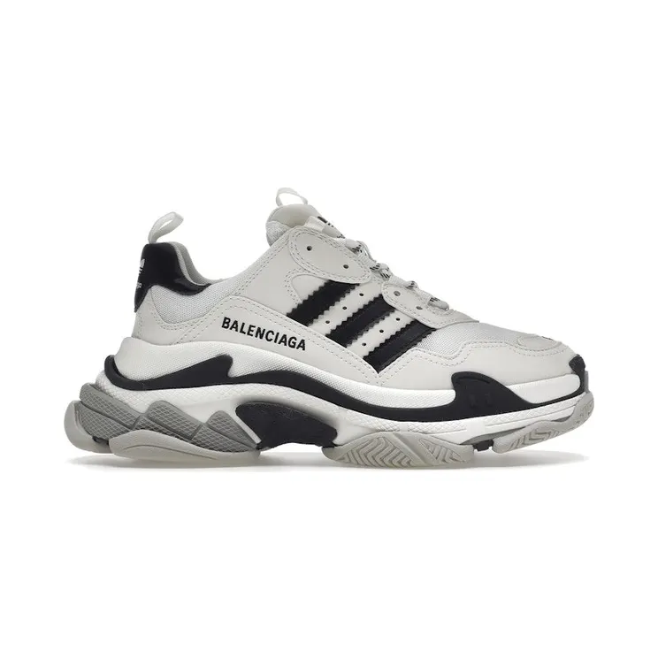 Balenciaga x adidas Triple S White Black (710020 W2ZB1 9112)
