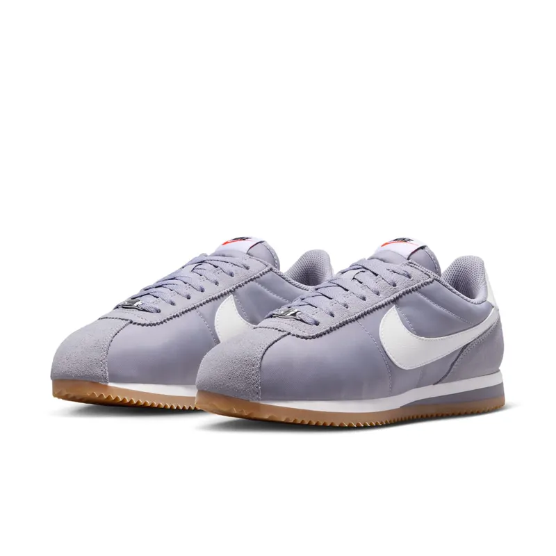 Nike Cortez Textile “Cement Grey Gum Light Brown Safety Orange Sail” (DZ2795-005)