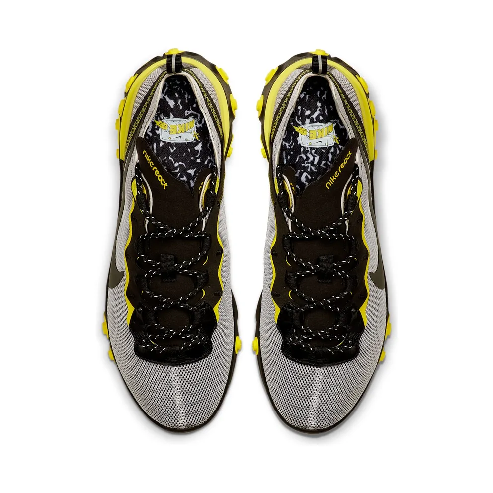 Nike React Element 55 Dynamic Yellow Pure Platinum/Dynamic Yellow-Vast Grey-Black (CK1686-001)