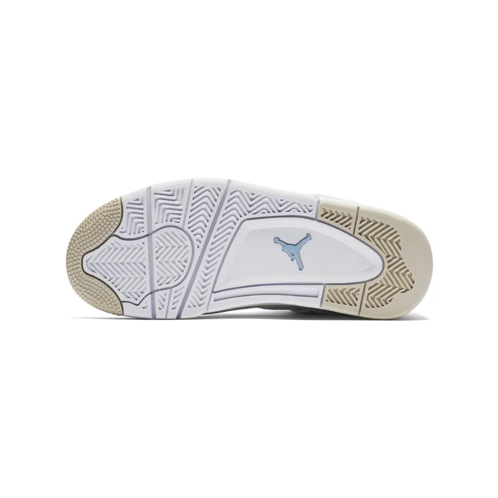 Jordan 4 Retro Sand 2017 (GS) White/Boarder Blue-Light Sand (487724-118)