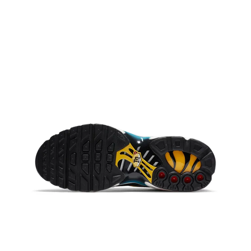 Nike Air Max Plus Sky Pack (GS) Metallic Silver/Hyper Crimson-Blue Fury-Speed Yellow (CW6010-001)