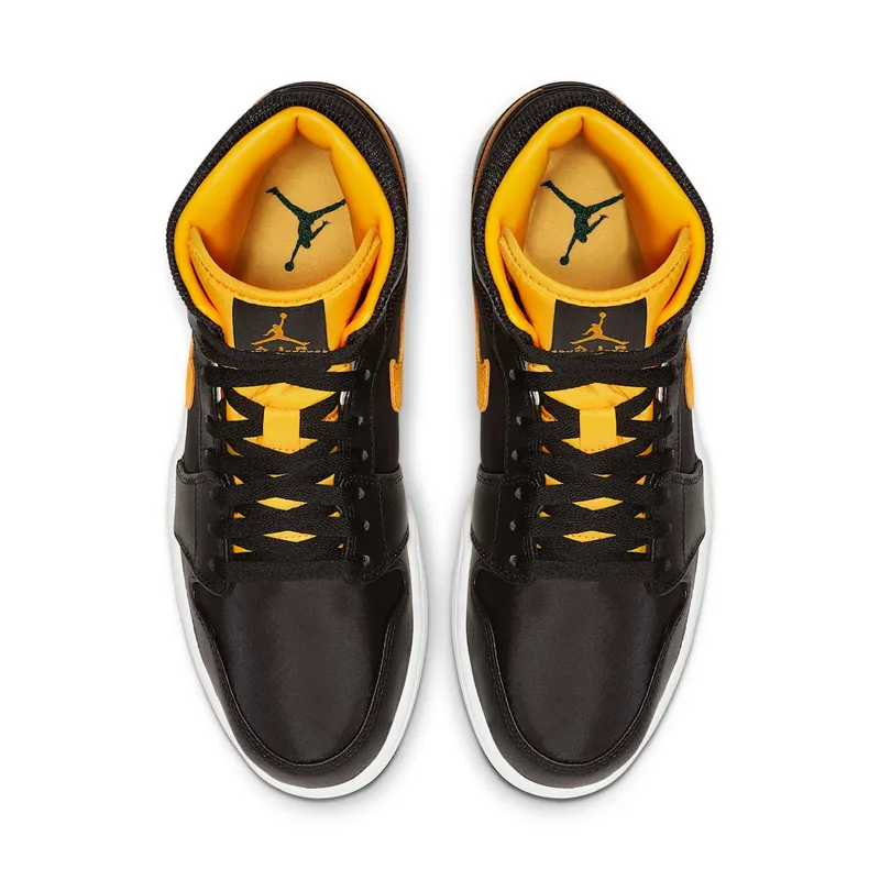 Jordan 1 Mid Black University Gold Black/University Gold-White (CI9352-001)