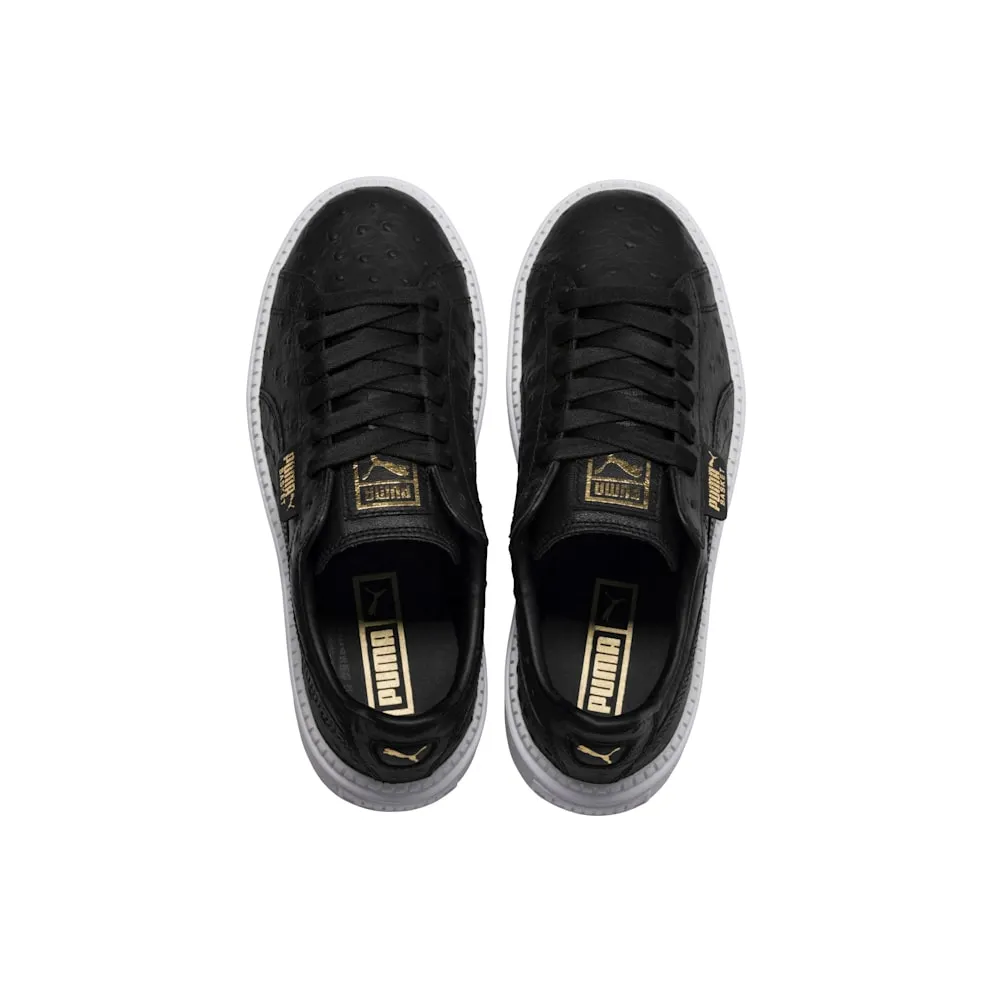 Puma PLATFORM TRACE OSTRICH “Black Ostrich” (366684-01)