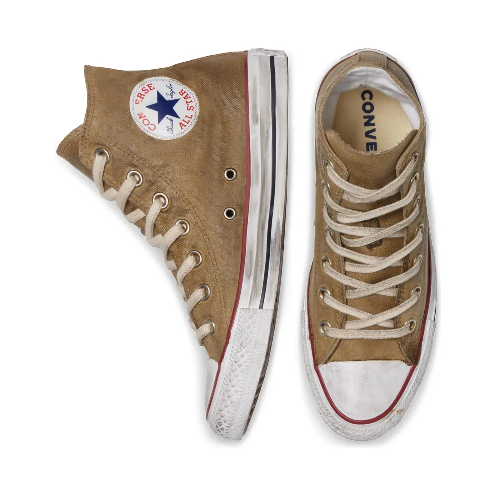 Converse Waxed Canvas Chuck Taylor All Star High Top Brown Waxed Winterized (169136C)