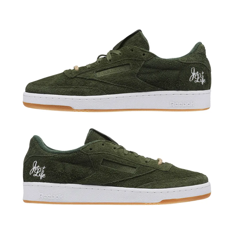 Reebok Club C Currensy Jet Life Primal Green/White-Hemp (Other Brands Reebok)