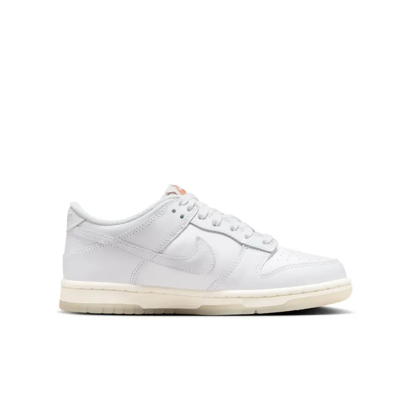 Nike Dunk Low SE GS “Rainbow Lace Swoosh White” (FN4861-100)