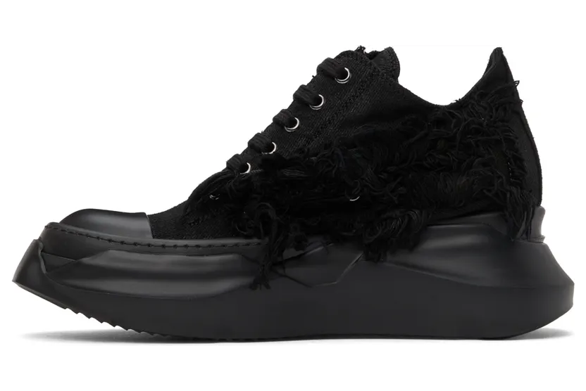 Rick Owens Drkshdw Black Abstract Sneakers (DU02A3842 BD) (3)