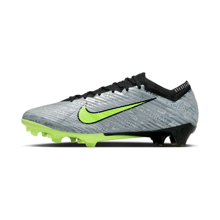Nike Zoom Vapor 15 Elite XXV FG 25th Anniversary Pack “Metallic Silver / Black / Volt” (FB8395-060)
