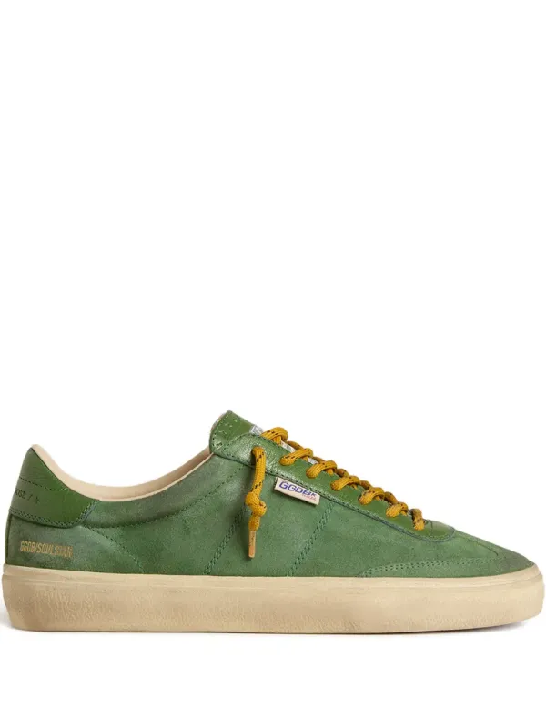 Golden Goose Soul Star Sneakers aus Wildleder – Grün (GMF00464F007501)