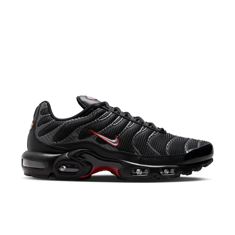 Nike Air Max Plus Black University Red Metallic Silver (HF4293-001)