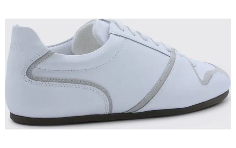 Moschino Leather Sneakers White (MB15021G0OGAB10A) (2)