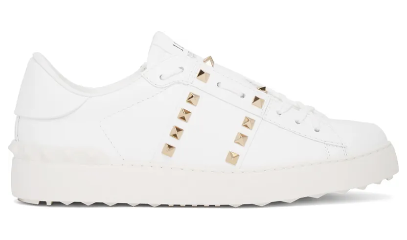 Valentino Garavani White Rockstud Untitled Open Sneakers (WW2S0A01BHS)