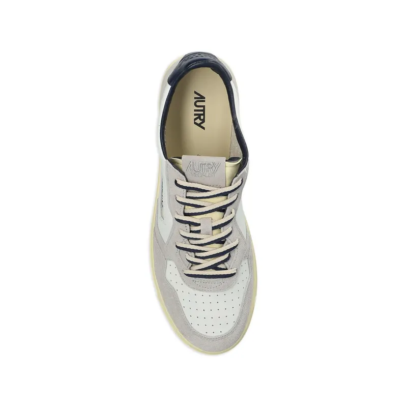 Autry Medalist Suede-panel “White/Grey” (AULM BW04)