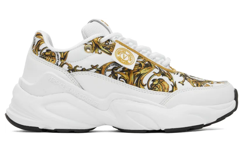 Versace Jeans Couture White Wave Sneakers (E72VA3SW4EZS231)