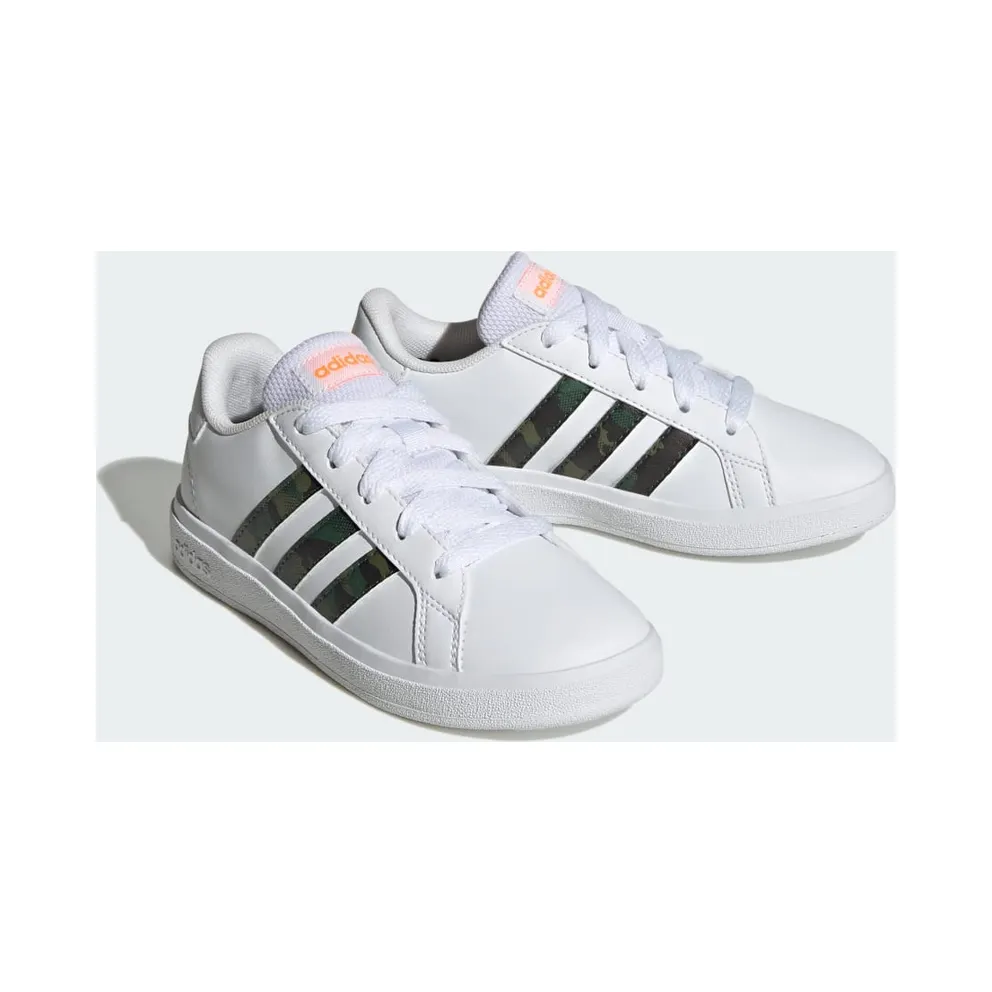 adidas Grand Court Lifestyle Tennis Shoes Cloud White / Cloud White / Screaming Orange (IF2884)